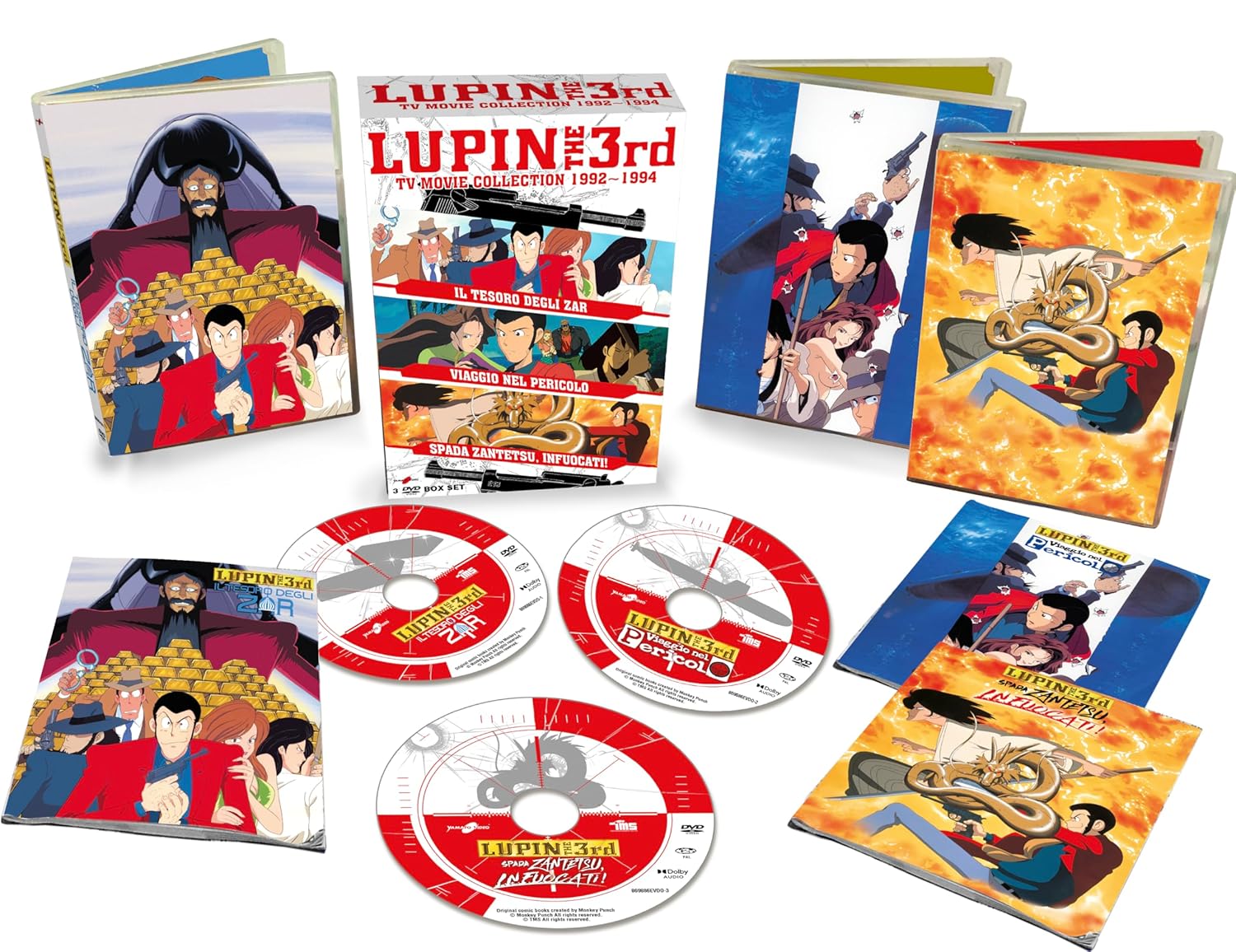 LUPIN III BOX FILM 1992 1994 DVD