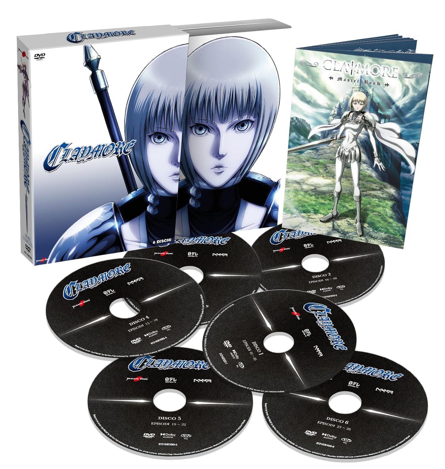 CLAYMORE SERIE COMPLETA NEW ED BOX DVD