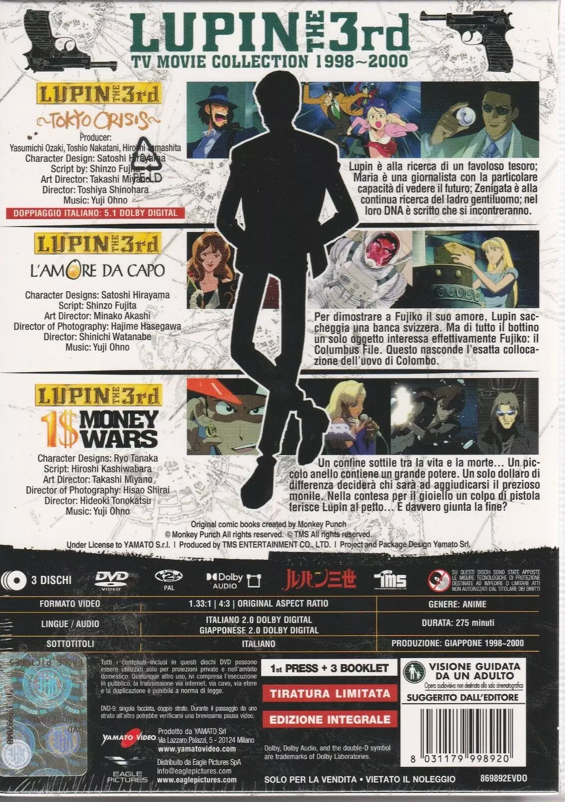 LUPIN FILM BOX 03 DVD 1998 A 2000