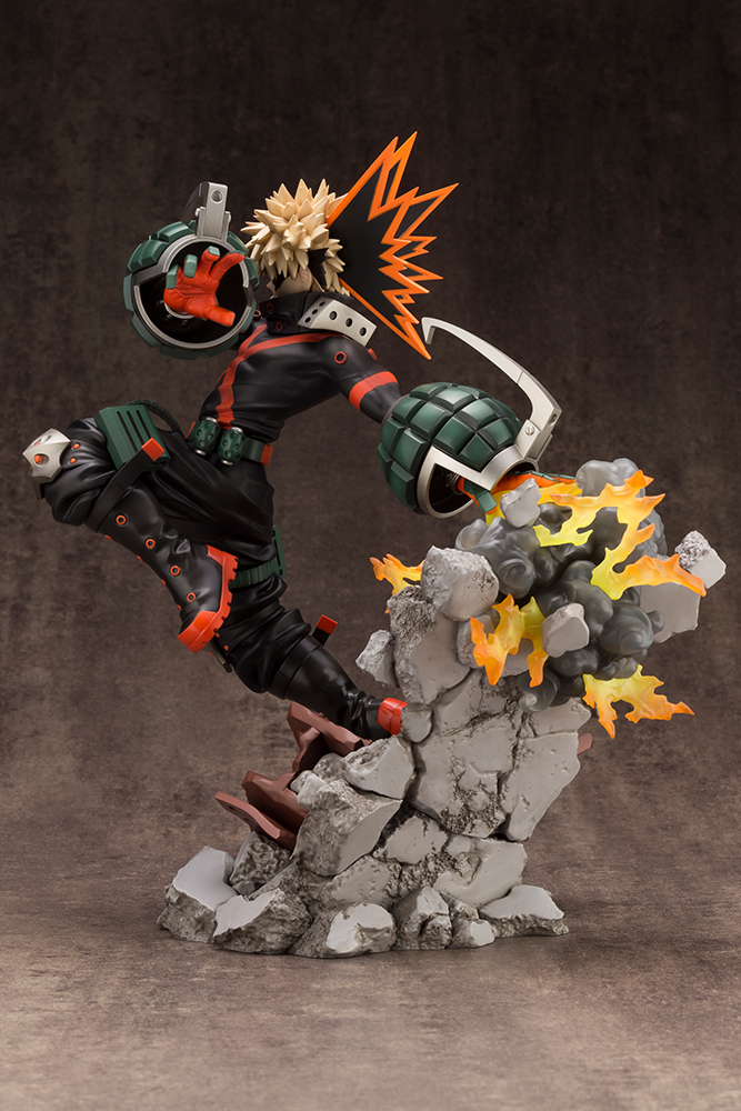 Figurine Bakugo Katsuki MHA – PVC 23cm – Statue Debout – Collection My Hero Academia – Détails Sculptés – Décoration Chambre/bureau