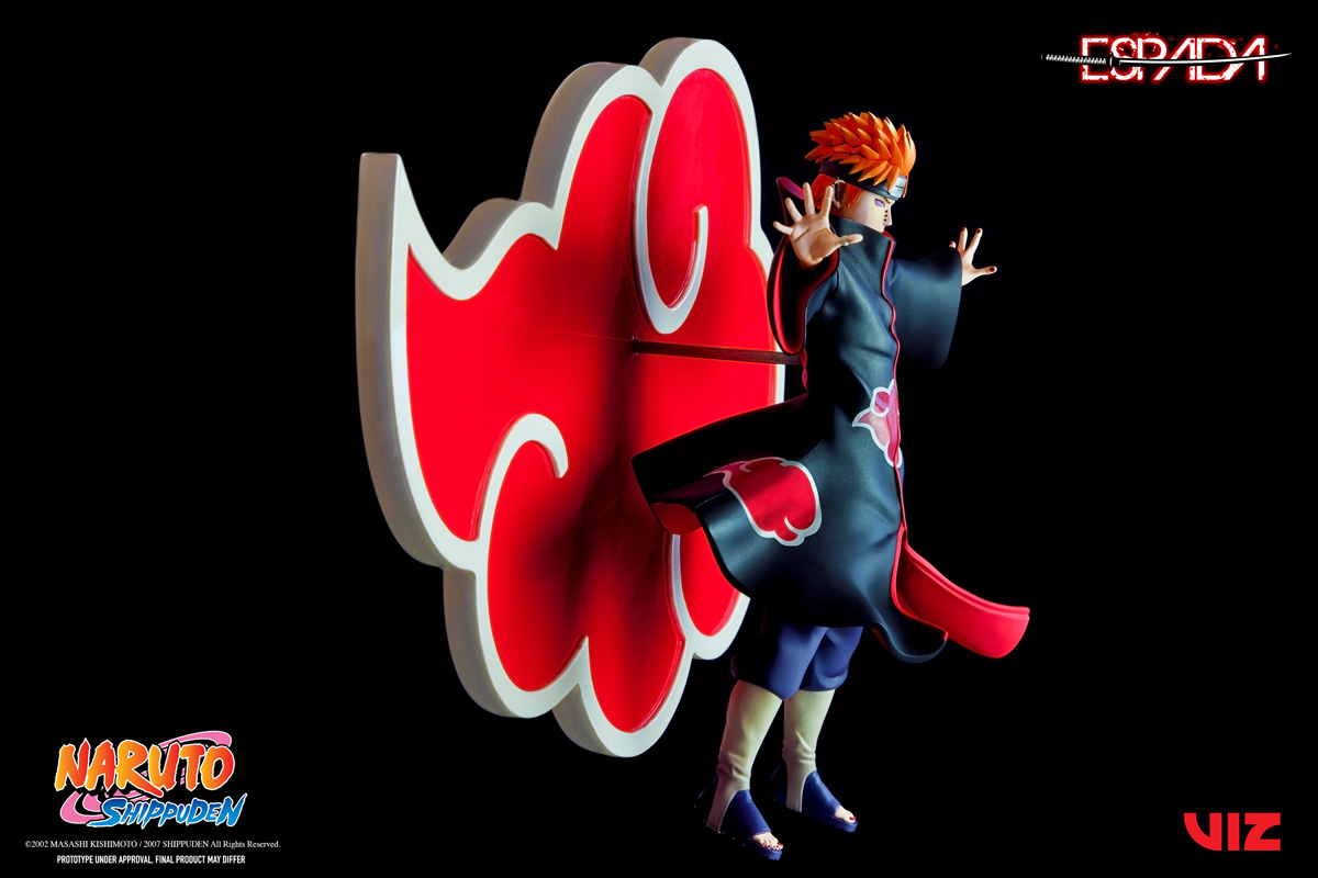 Pain Tendo Shinra Tensei Ver Naruto Shippuden Breach Wall Art Line Figure