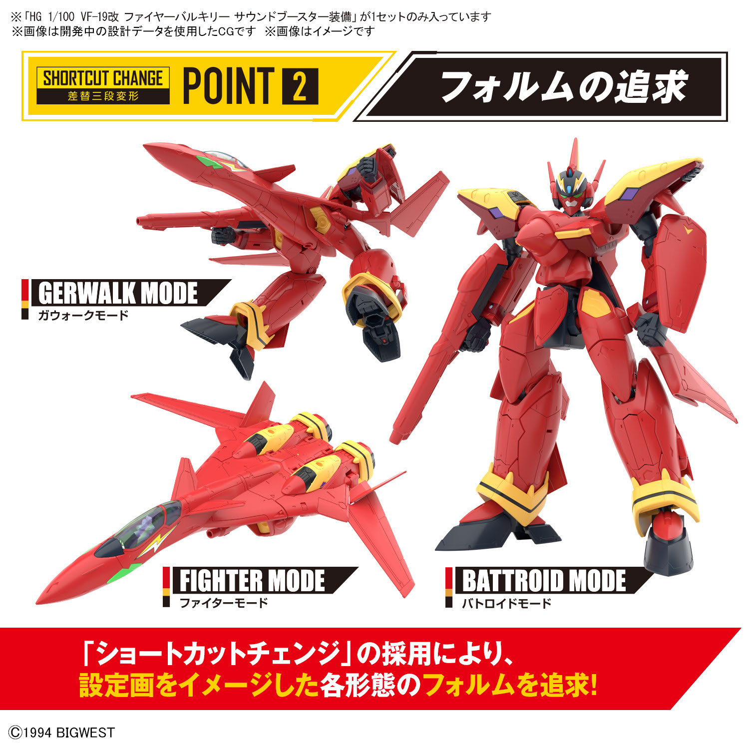 HG VF19 CUSTOM FIRE VALKYRIE W SOUND BOOSTER