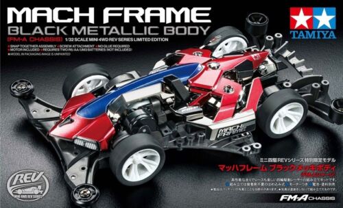 MINI 4WD MACH FRAME BLACK METTALIC BOX