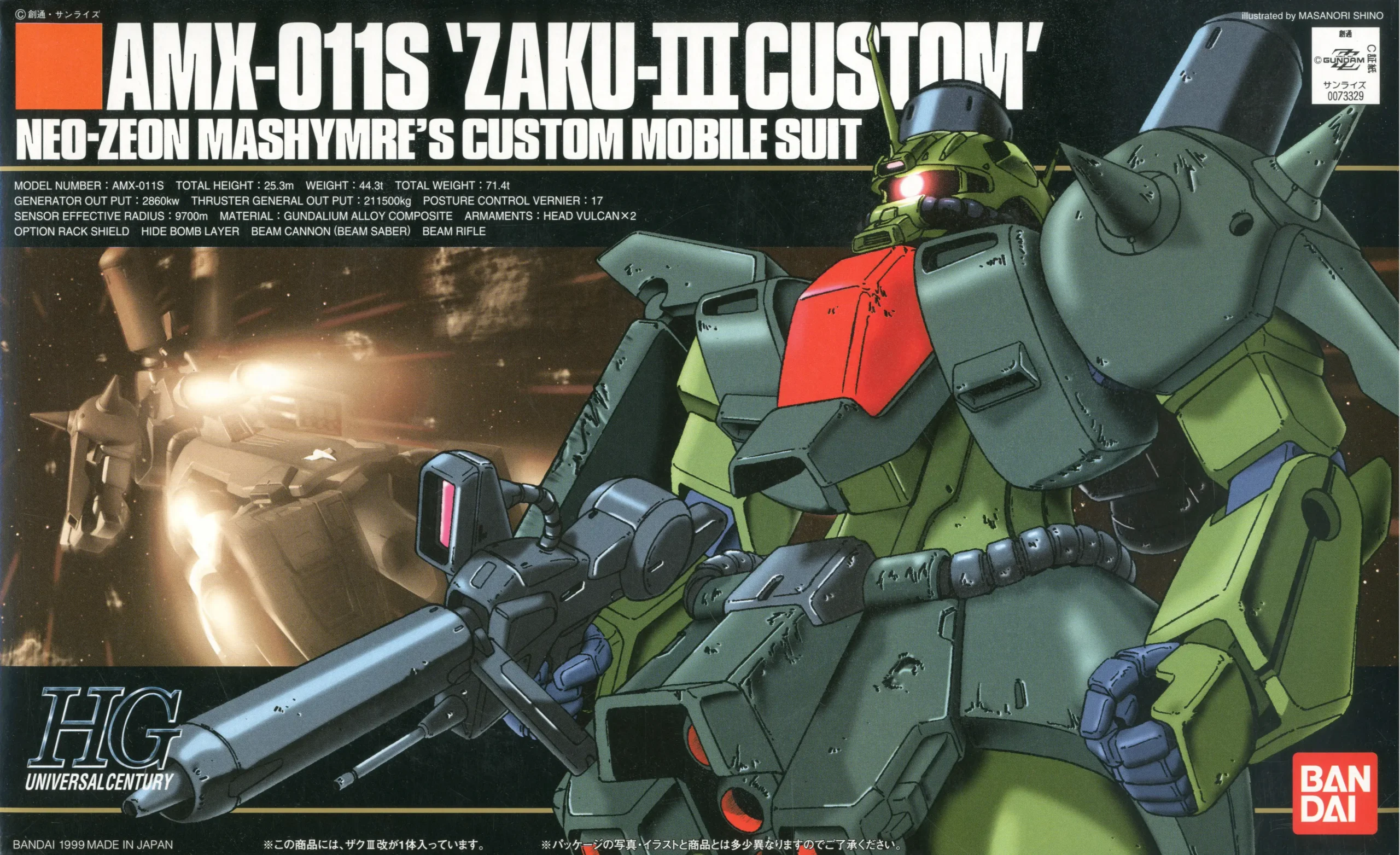 HG 03 AMX ZAKU III CUSTOM