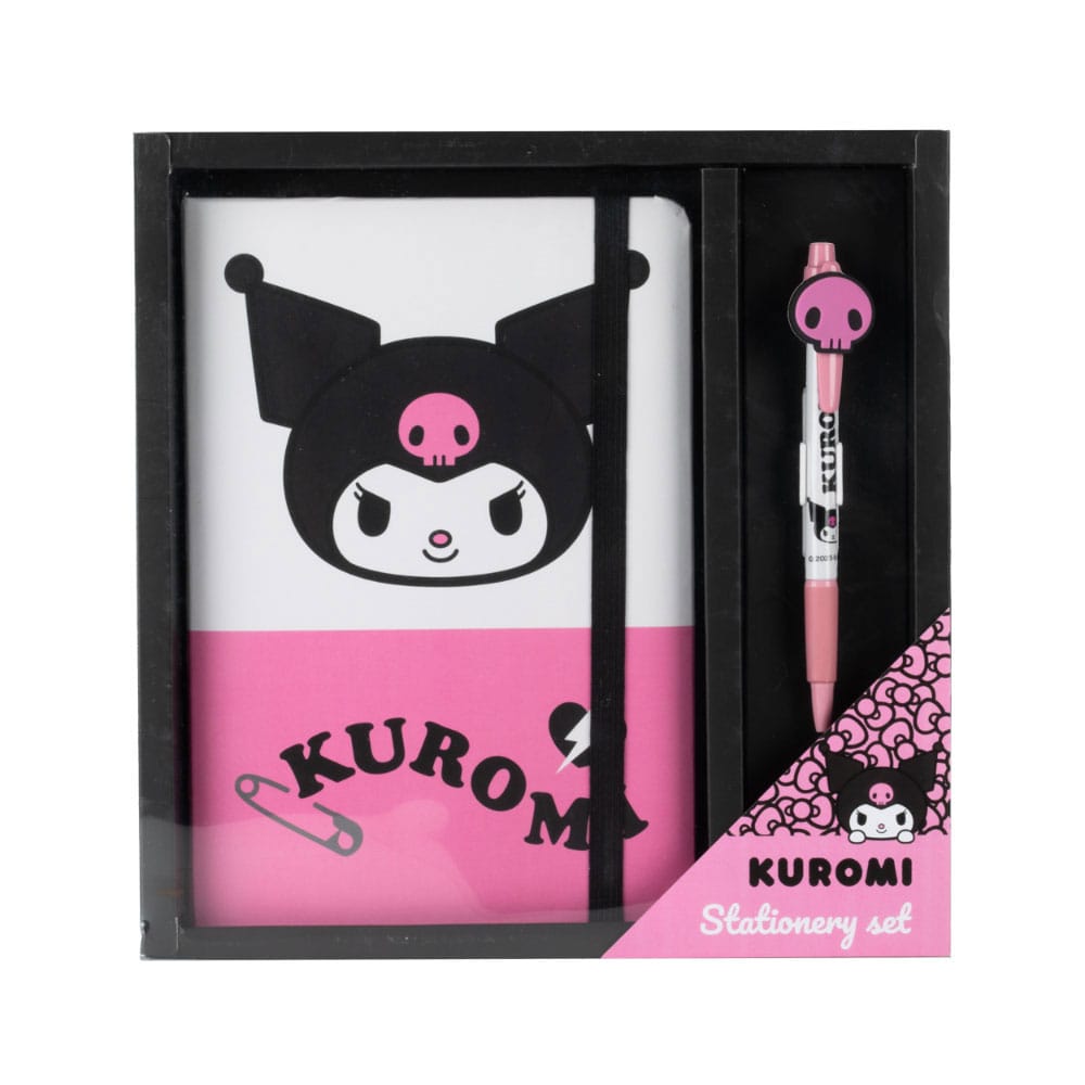 SANRIO NOTEBOOK E PENNA SET KUROMI