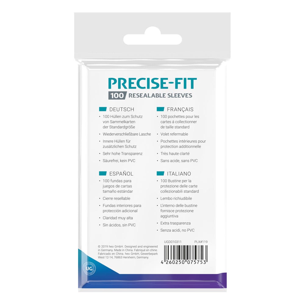 Ultimate Guard Precise-Fit Sleeves Standard Size (100)