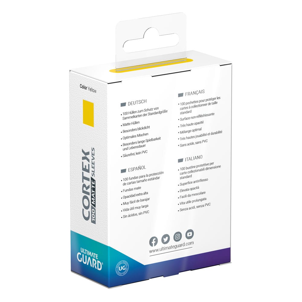 Ultimate Guard Cortex Sleeves Matte Standard Size (100) – Giallo