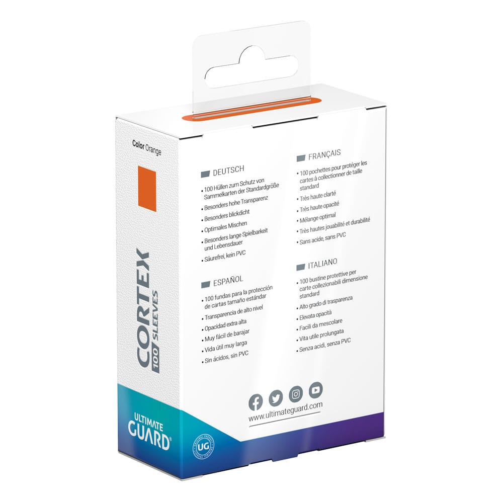 Ultimate Guard Cortex Sleeves Standard Size (100) – Arancione